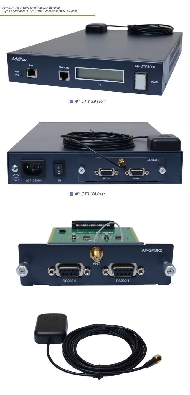AP-GTR1000 GPS ��� IP �ð�������ġ  | AddPac