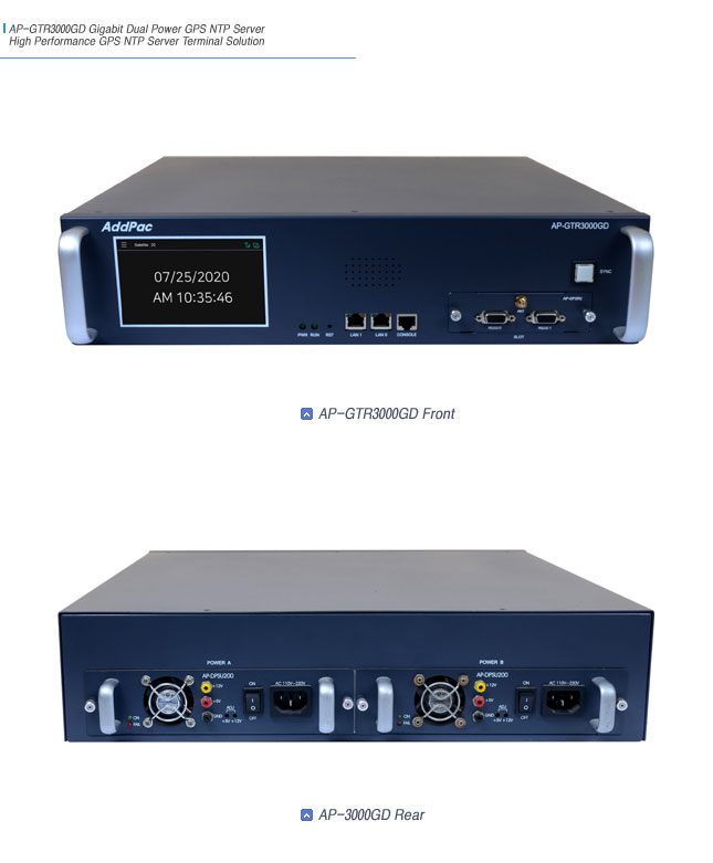 AP-GTR3000GD  GPS ��� IP �ð�������ġ | AddPac