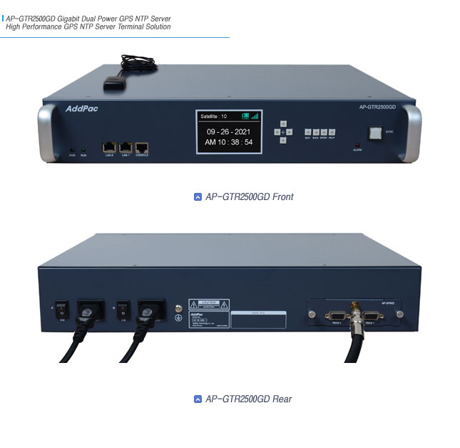 AP-GTR2500GD GPS ��� IP �ð�������ġ  | AddPac