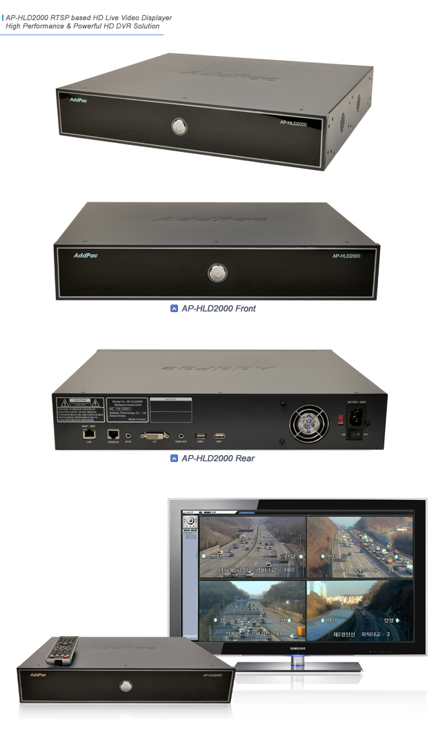 AP-HLD2000 UHD ���� ǥ�� ��ġ | AddPac