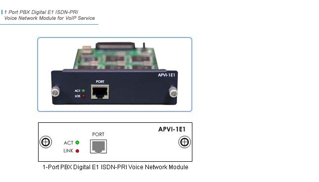 APVI-1E1 VoIP ���  | AddPac